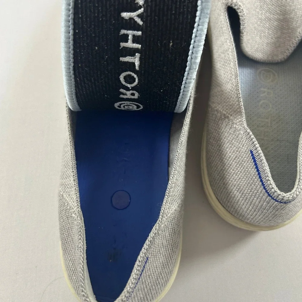 Rothy's The Sneaker Women 7.5 Heather Grey Slip On Knit Comfort Washable Flat
